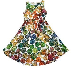 Pumpkin And Gourd Print Dress